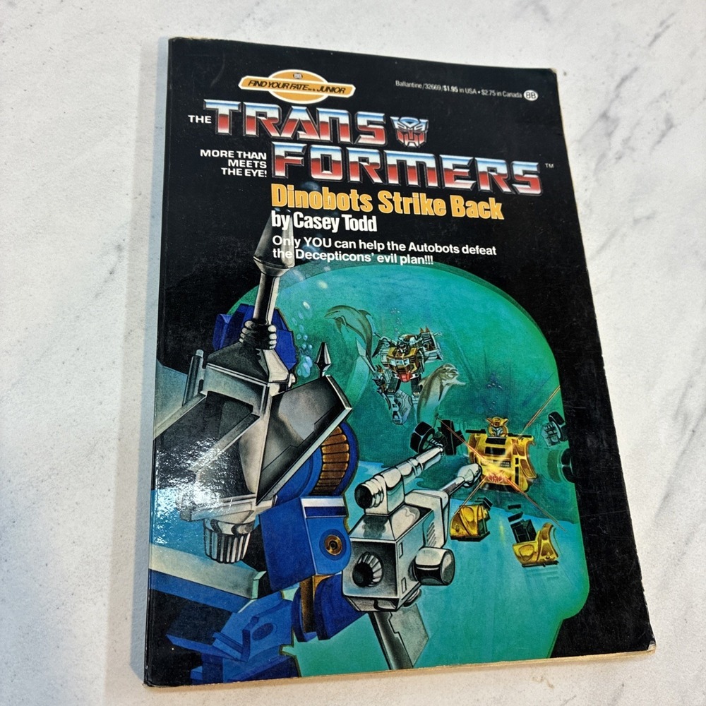The Transformers: Dinobots Strike Back by Casey Todd 1985 Ballantine Paperback